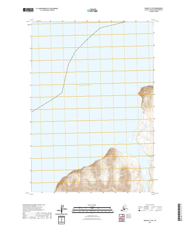 Karluk C-2 SW 2021 topographic map thumbnail