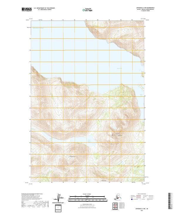 Afognak A-4 NE topographic map thumbnail