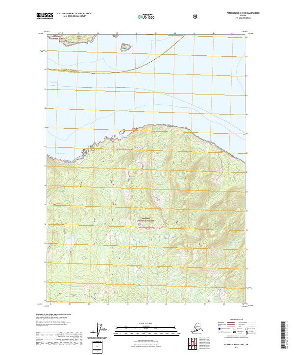Petersburg B-3 NE topographic map thumbnail