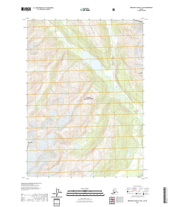 Bradfield Canal B-3 SW topographic map thumbnail
