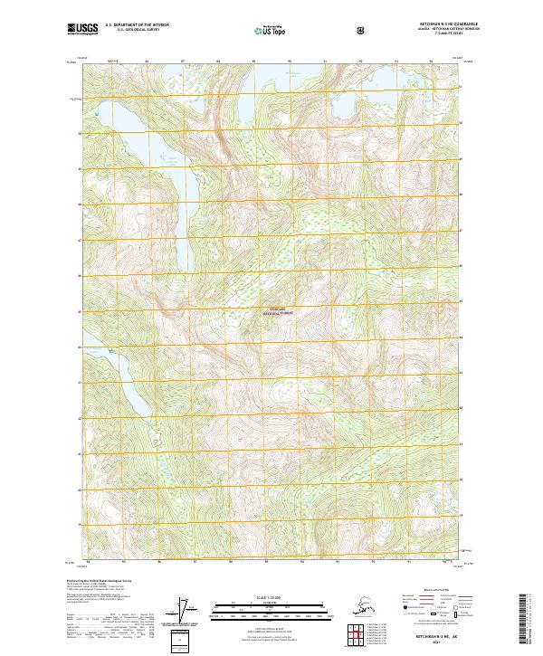 Ketchikan B-3 NE topographic map thumbnail