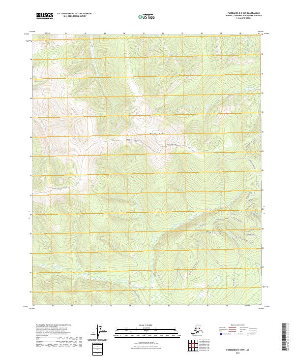 Fairbanks D-3 NW 2021 topographic map thumbnail