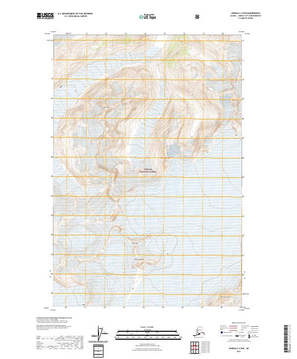Juneau C-2 NW topographic map thumbnail