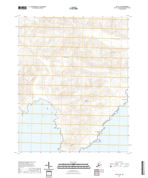 Attu C-4 SE topographic map thumbnail