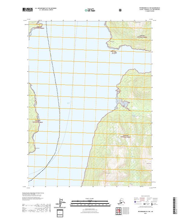 Petersburg B-2 SW topographic map thumbnail