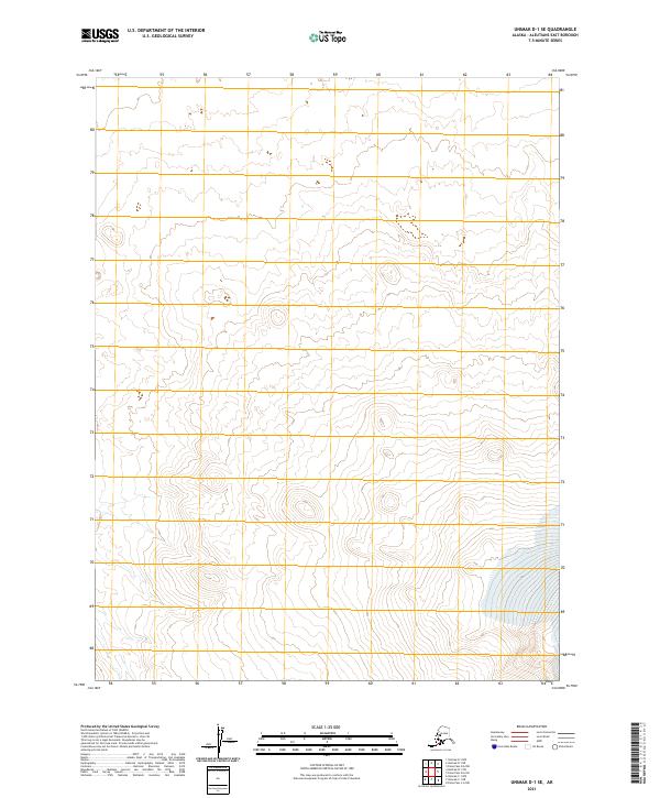 Unimak D-1 SE topographic map thumbnail