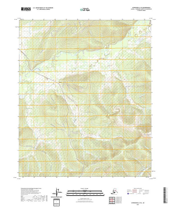 Livengood A-2 SE 2021 topographic map thumbnail