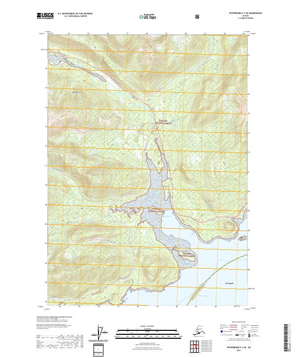 Petersburg C-3 SE topographic map thumbnail