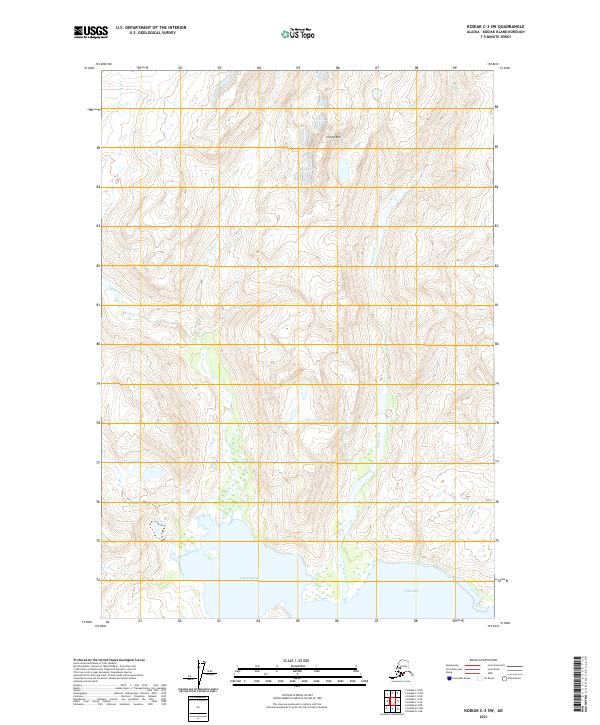Kodiak C-3 SW topographic map thumbnail