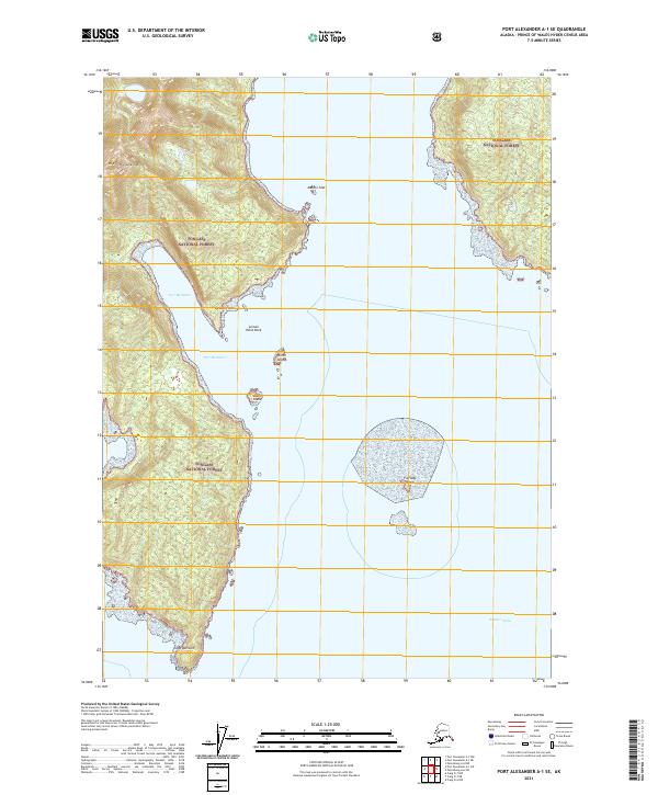 Port Alexander A-1 SE topographic map thumbnail