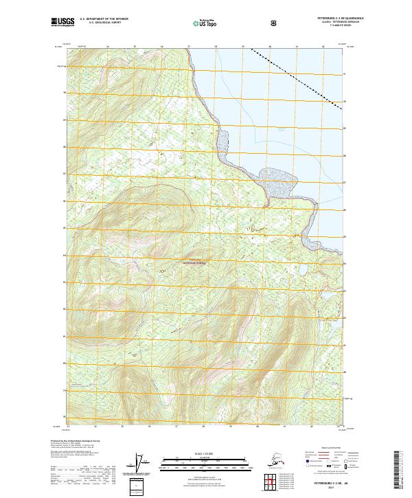 Petersburg C-3 NE topographic map thumbnail
