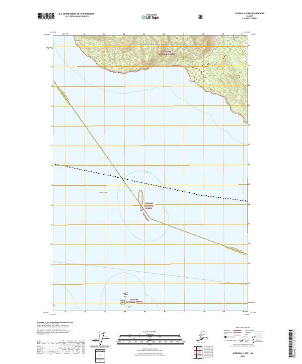 Juneau A-4 NW topographic map thumbnail
