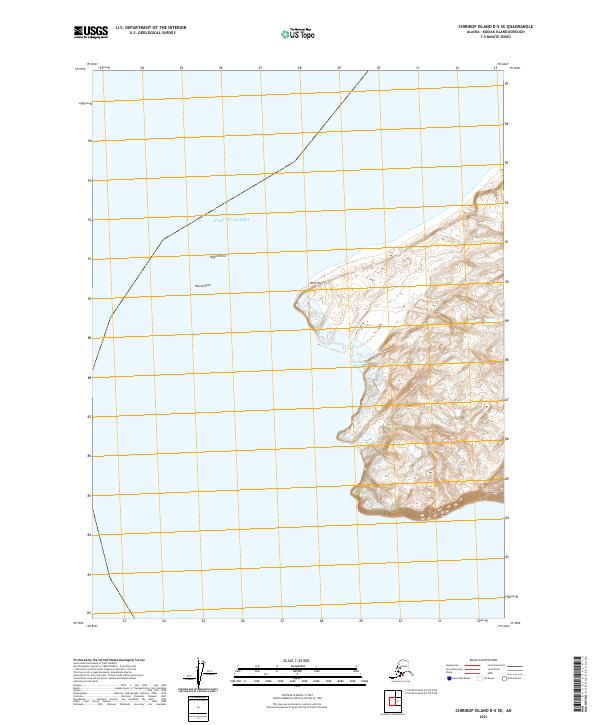 Chirikof Island D-5 SE topographic map thumbnail