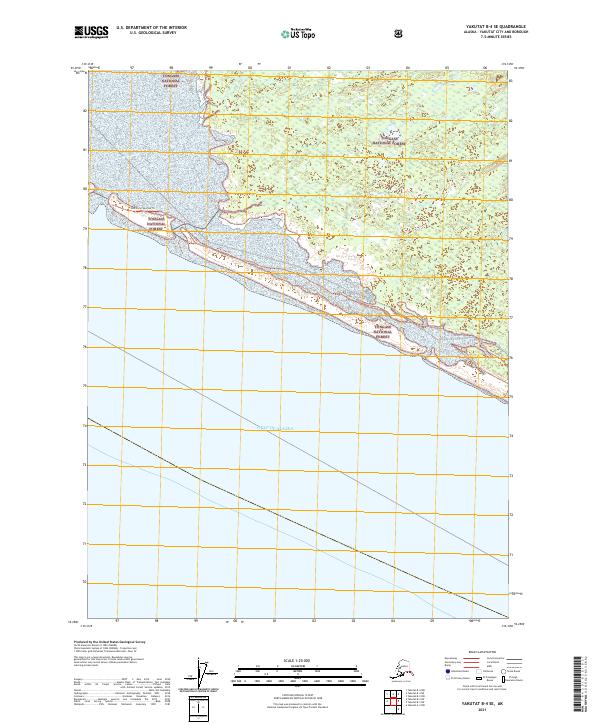 Yakutat B-4 SE topographic map thumbnail