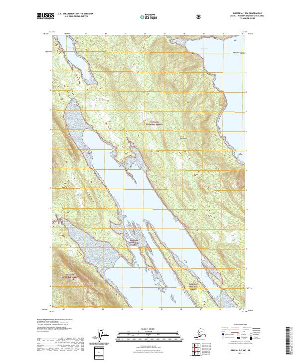 Juneau A-1 SW 2021 topographic map thumbnail