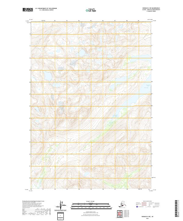 Kodiak B-4 NE topographic map thumbnail