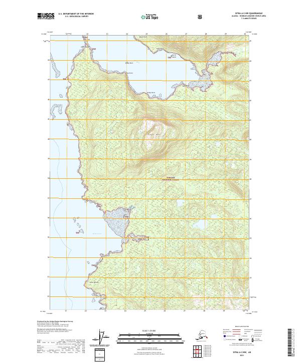 Sitka A-2 NW 2021 topographic map thumbnail