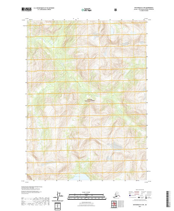 Ketchikan D-2 SW topographic map thumbnail