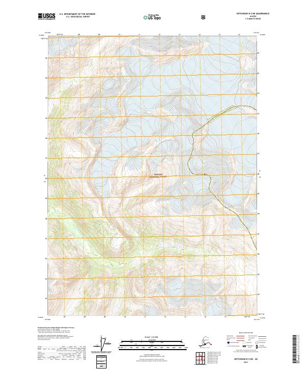 Ketchikan D-2 NE topographic map thumbnail