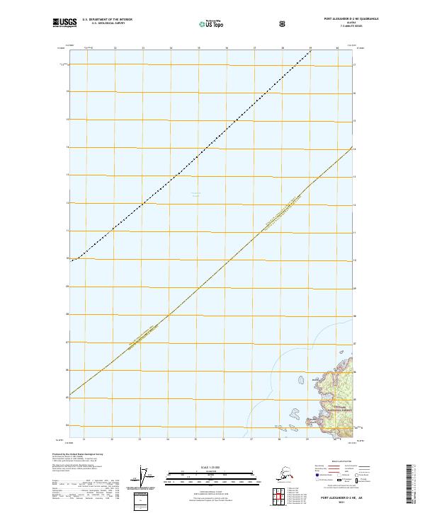 Port Alexander D-2 NE topographic map thumbnail