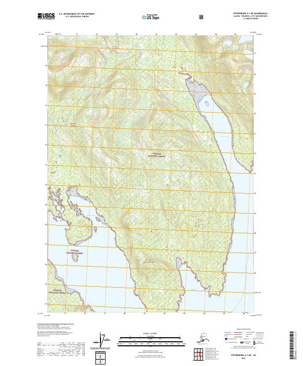 Petersburg A-1 NE topographic map thumbnail