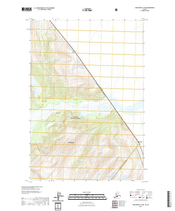 Taku River A-4 NW topographic map thumbnail