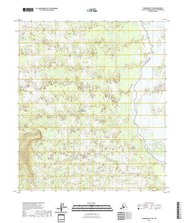 Fairbanks B-1 NE topographic map thumbnail