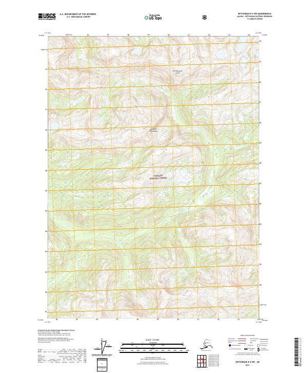 Ketchikan D-4 SW topographic map thumbnail
