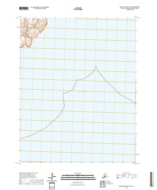 Samalga Island D-2 NW topographic map thumbnail