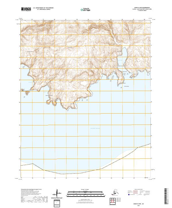 Adak B-4 NW topographic map thumbnail