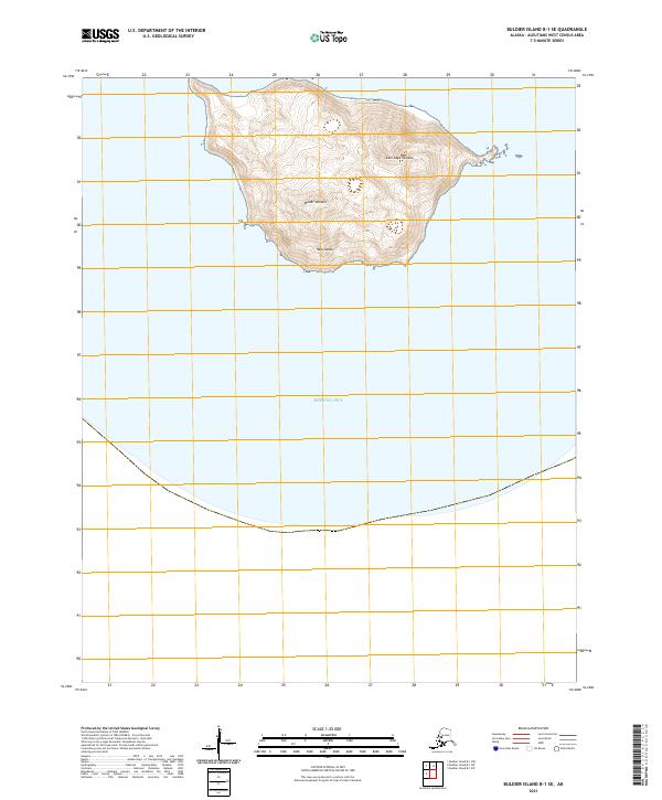 Buldier Island B-1 SE topographic map thumbnail