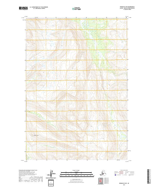 Kodiak B-5 NE topographic map thumbnail