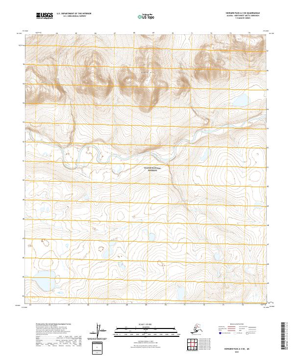Howard Pass A-3 SE topographic map thumbnail