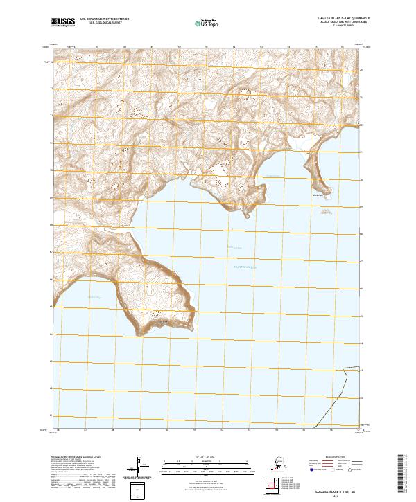 Samalga Island D-3 NE topographic map thumbnail