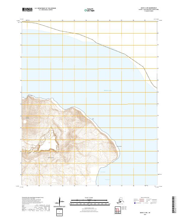 Adak C-4 NE topographic map thumbnail