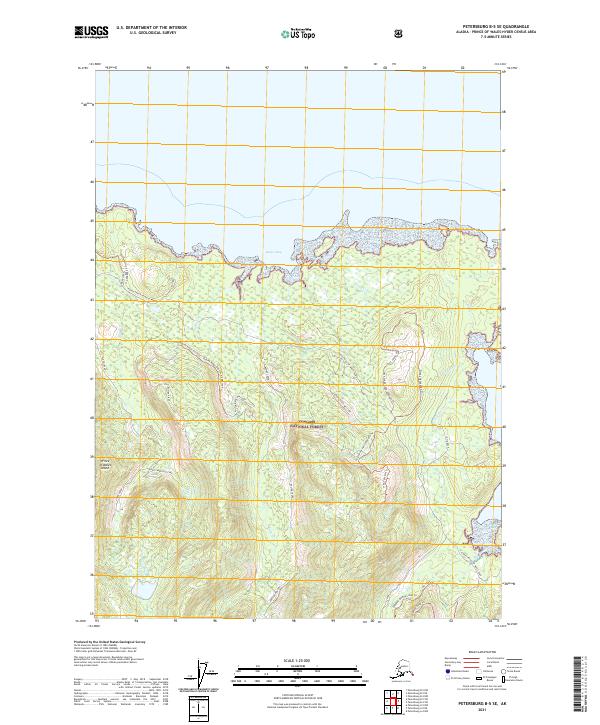 Petersburg B-5 SE topographic map thumbnail