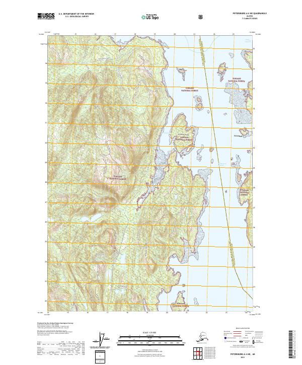 Petersburg A-4 NE 2021 topographic map thumbnail
