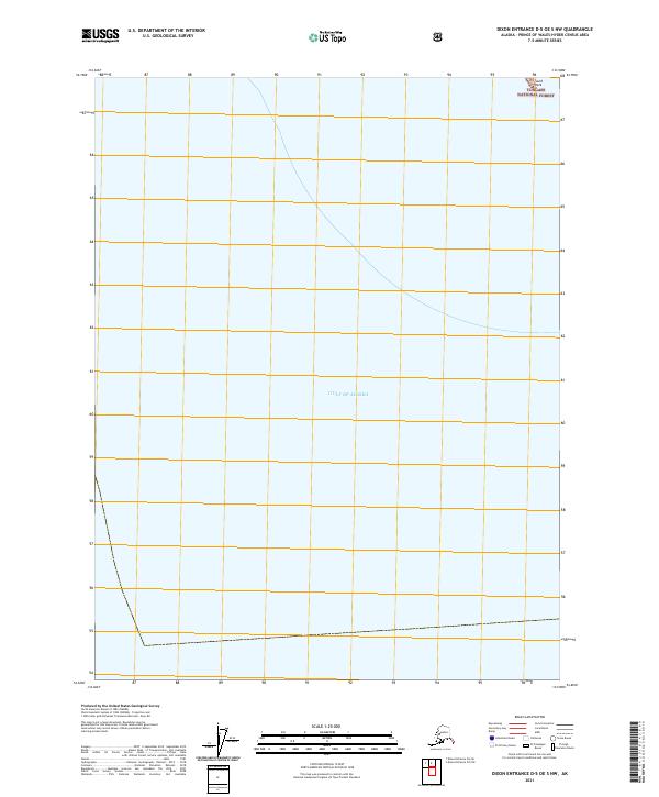 Dixon Entrance D-5 OE S NW topographic map thumbnail