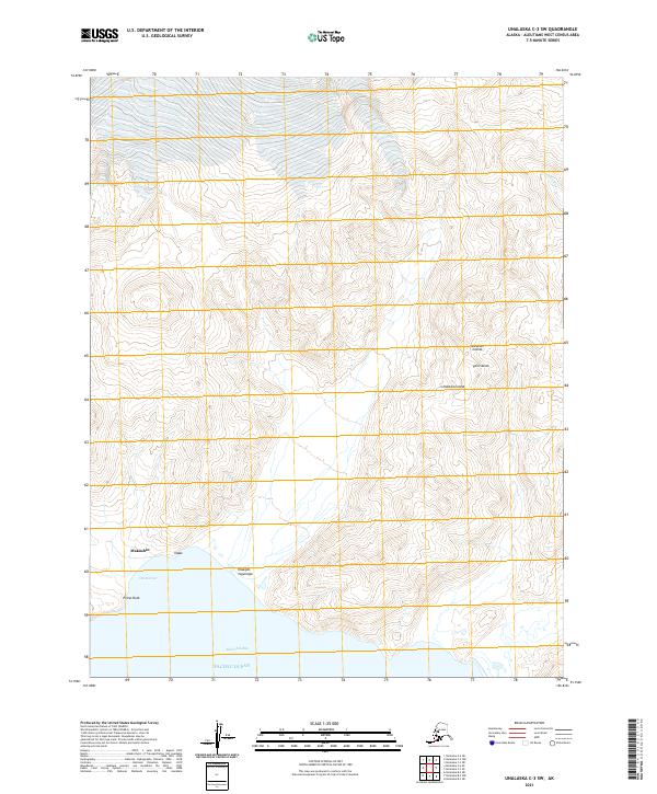 Unalaska C-3 SW topographic map thumbnail