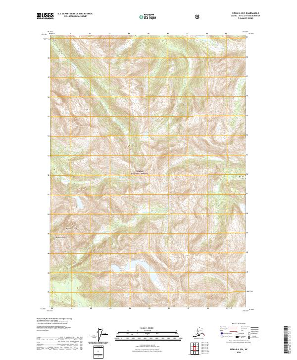 Sitka B-4 SW topographic map thumbnail