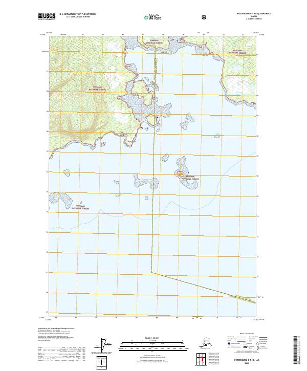 Petersburg B-5 NE topographic map thumbnail