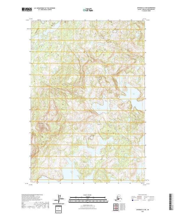 Afognak A-2 NE topographic map thumbnail