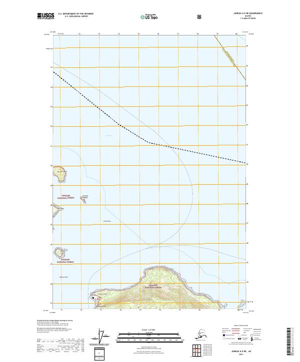 Juneau A-5 NE topographic map thumbnail
