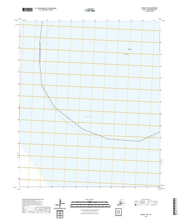 Nome D-7 NE 2021 topographic map thumbnail