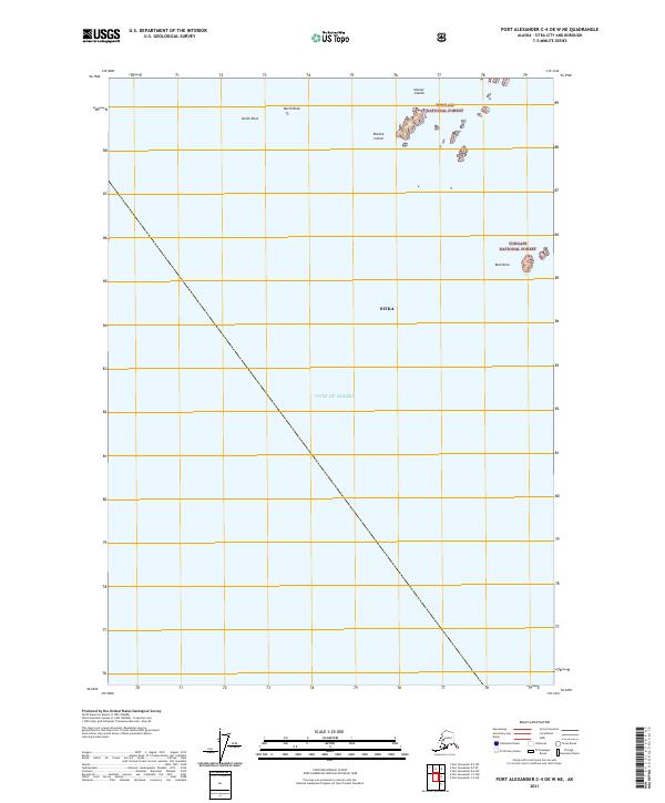Port Alexander C-4 OE W NE topographic map thumbnail