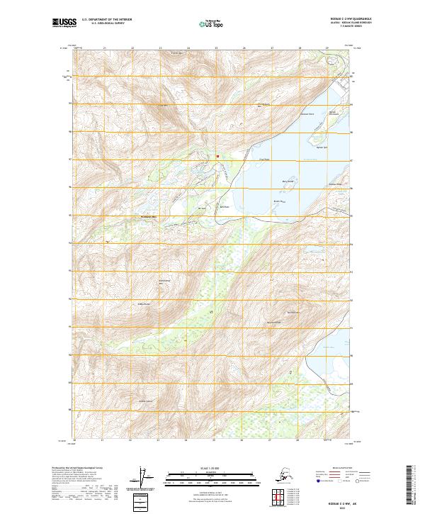 Kodiak C-2 NW 2021 topographic map thumbnail