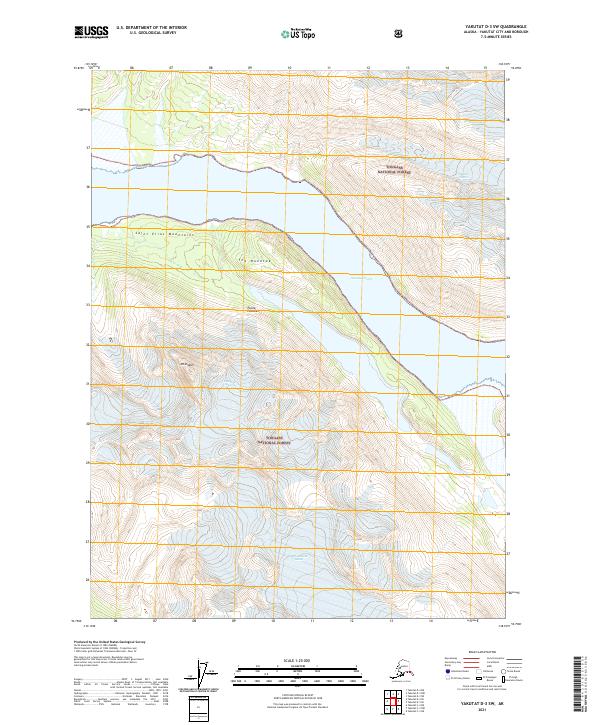 Yakutat D-3 SW topographic map thumbnail