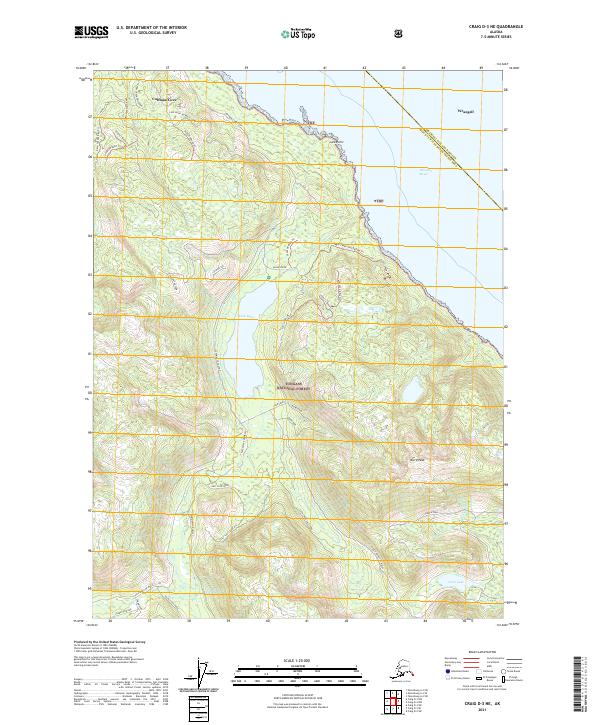 Craig D-3 NE 2021 topographic map thumbnail