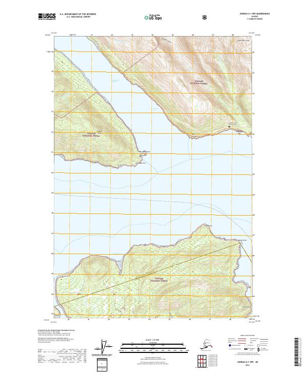 Juneau A-1 NW 2021 topographic map thumbnail