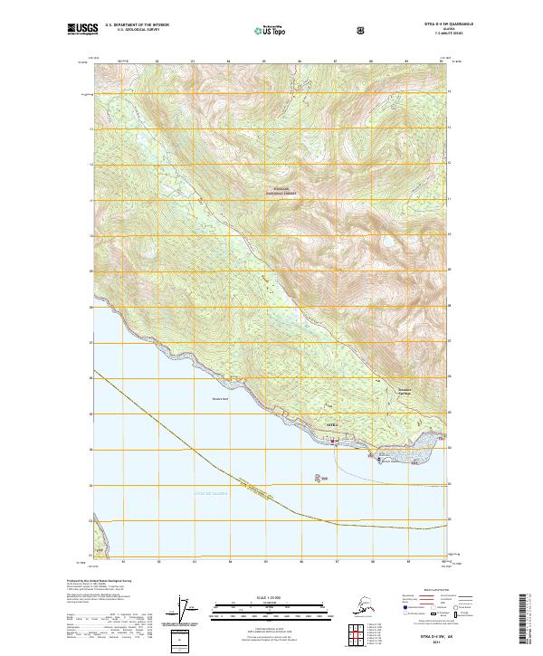 Sitka D-4 SW topographic map thumbnail